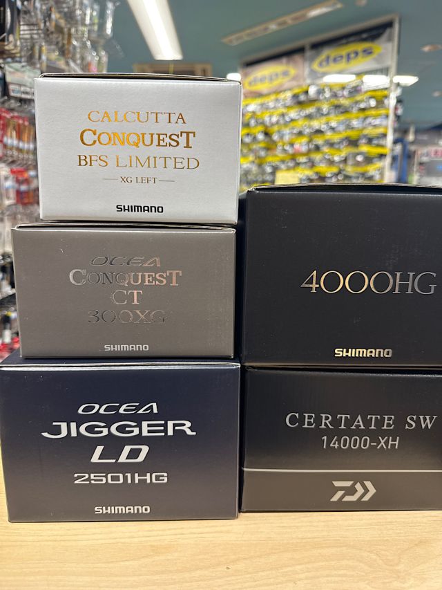 新製品リール　いろいろ入荷！